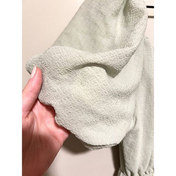 ASTR The Label Smocked Tiered Maxi Dress Sage Size Medium - Picture 5 of 10